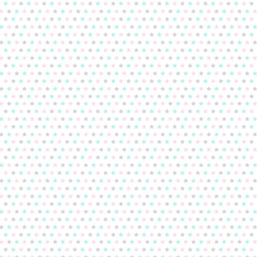 Постельное белье звёзды розовые, серые, бирюзовые фото 2