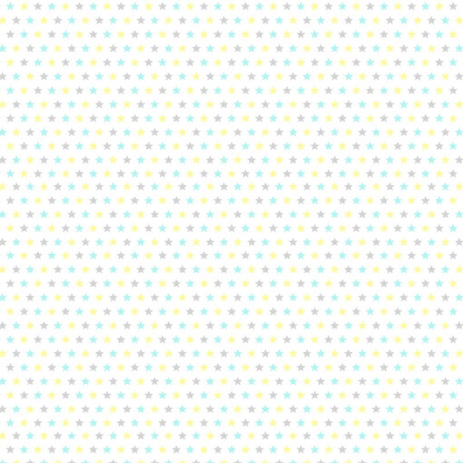 Постельное белье Звёзды голубые, серые и жёлтые фото