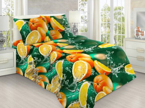 Постельное белье Апельсины 3Д фото