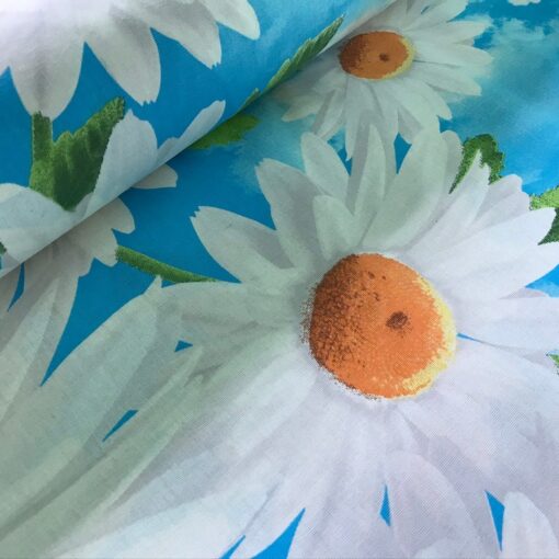 Бязь для постельного белья Ромашки и облака 150 см фото 2