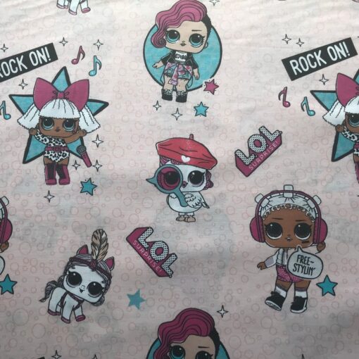 Ткань Ранфорс с куклами ЛОЛ 240 см 2