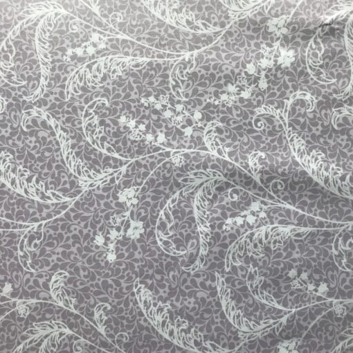 Ткань Ранфорс Трабзон, роспись вензель сиреневый 240 см 2