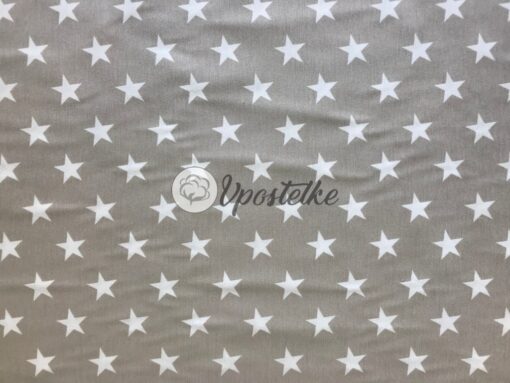 Тефлоновая ткань DUCK водоотталкивающая Звёзды серые фото