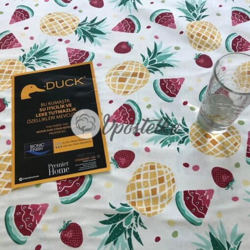Тефлоновая ткань DUCK водоотталкивающая Фрукты, арбуз, клубника, ананас фото 4