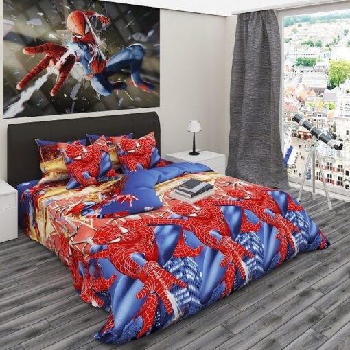 Ткань Человек паук Чикаго (Спайдер мен) фото