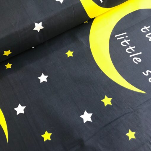 Ткань Месяц, луна, звёздное небо ранфорс фото 3