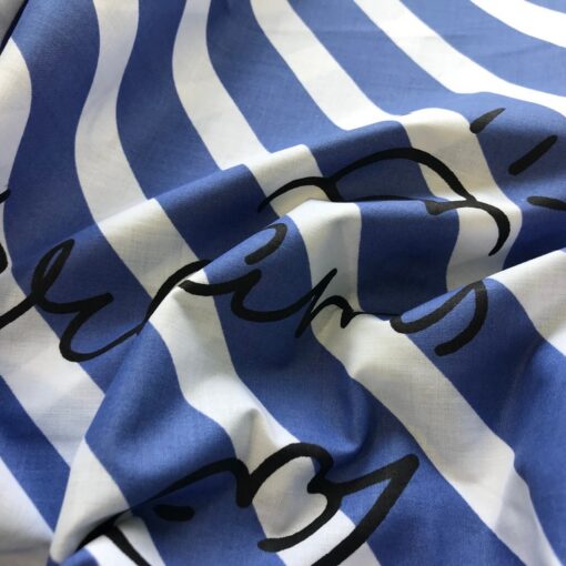 Постельное белье Диагональ синие полосы фото 2