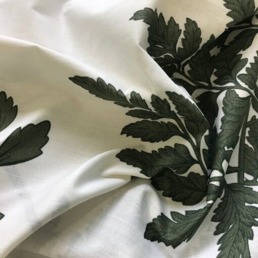 Ткань Папоротник, растения, ранфорс 220 см фото 2