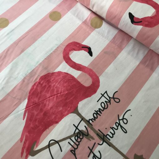 Ткань розовый фламинго ранфорс 220 см фото 2