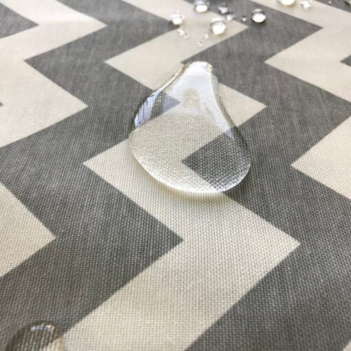 Скатерть с тефлоновой пропиткой Зиг-заг серый фото 2