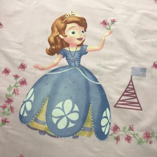 Ткань принцесса София и кролик ранфорс 220 см фото 3