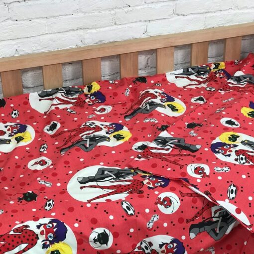 Постельное белье Lady bug (Леди баг) на красном фото 2