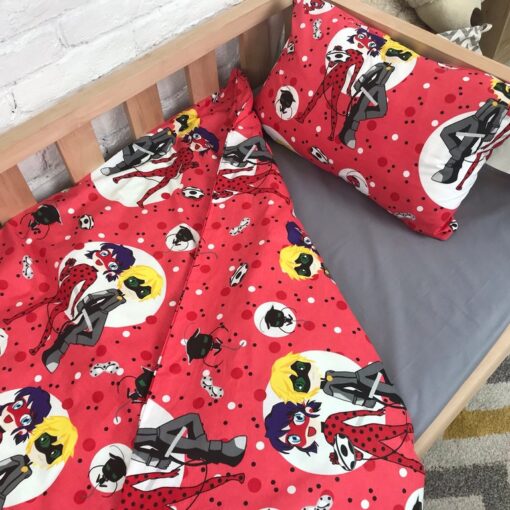 Постельное белье Lady bug (Леди баг) на красном фото 3