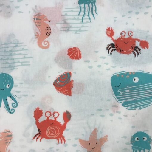 Постельное белье с крабами (море, океан, морские звёзды) фото 3