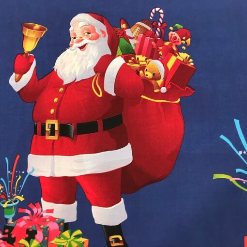 Ткань Санта с подарками 3Д ранфорс 220 см фото 3