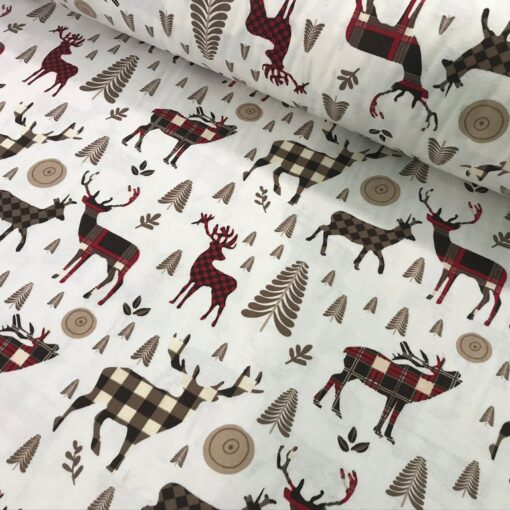 Постельное белье из фланели Олени фото 2