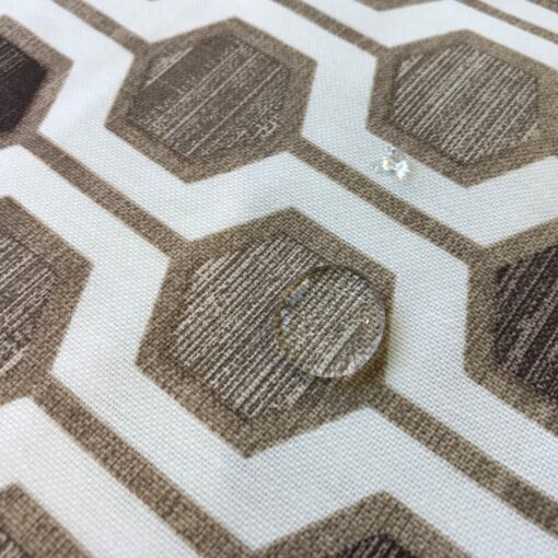 Тефлоновая ткань DUCK водоотталкивающая Соты кофе фото 3