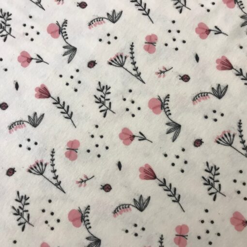 Ткань фланель Луговые травы, конвалия, зонтики 240 см фото 3