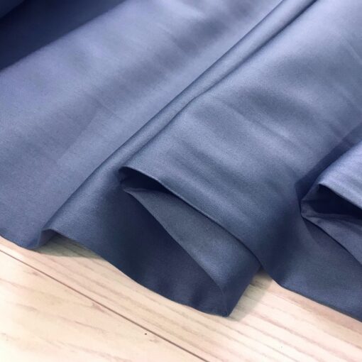 Постельное белье из сатина серо синего цвета фото 2