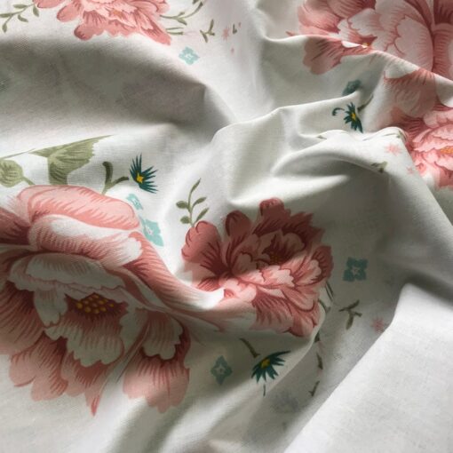 Бязь для постельного белья Эрзурум 220 см, розовые розы фото 3