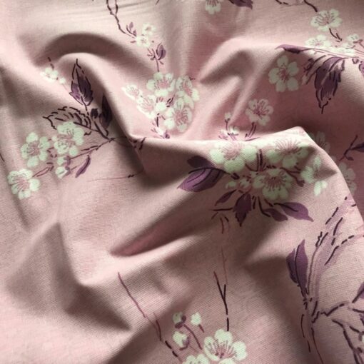 Постельное белье Ичмелер, вишнёвый цвет на розовом, сакура фото 4