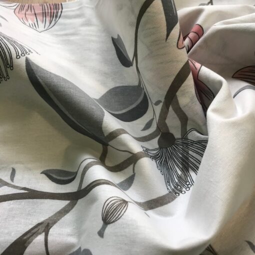 Бязь для постельного белья Мерсин 220 см, персиковые лилии фото 3