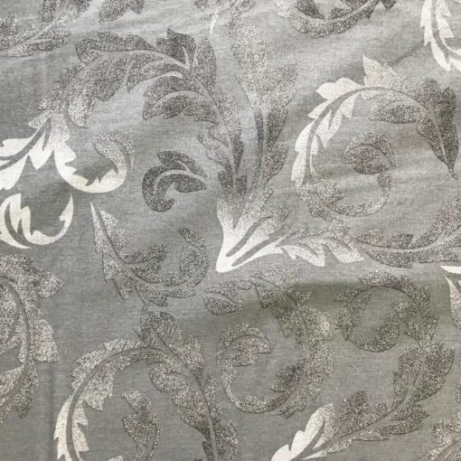 Постельное белье Самсун, вензель графит, серый, роспись, завиток фото 3