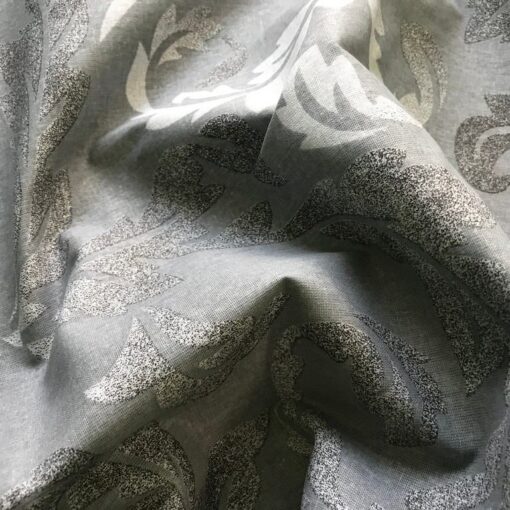 Постельное белье Самсун, вензель графит, серый, роспись, завиток фото 4