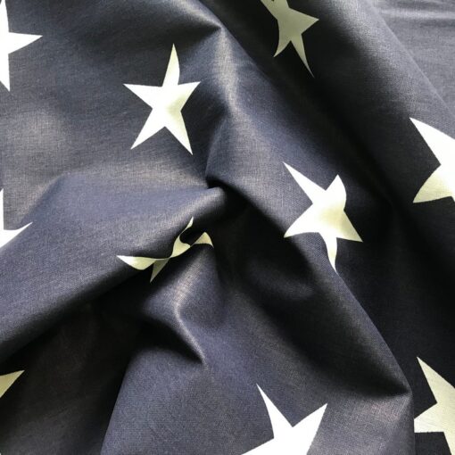 Постельное белье Звёзды белые на синем фото 2