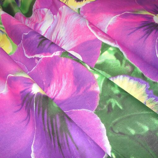 Ткань бязь для постельного белья Анютины глазки 220 см фото 3