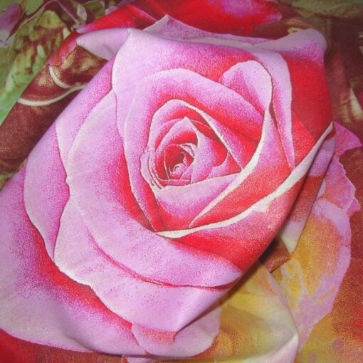 Ткань бязь для постельного белья Море роз 220 см фото 3