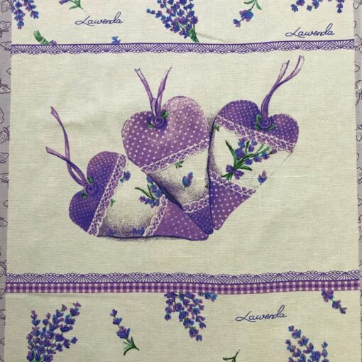 Рогожка полотенце лаванда 