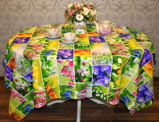 Скатерть на стол Первоцветы фото