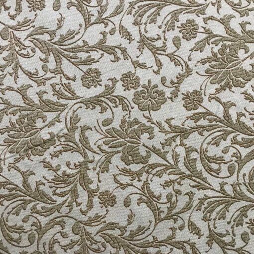 Рогожка полотенце Вензель коричневого цвета фото 3