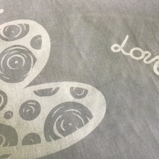 Постельное белье Сердцеедка, сердечки розовые и серые фото 2