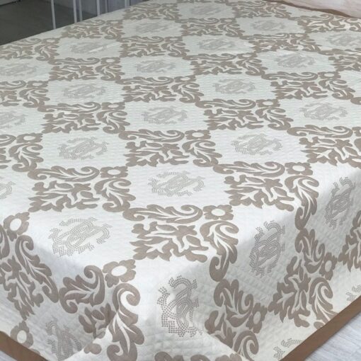 Покрывало Династия на бежевом, жаккард, двухстороннее фото 6