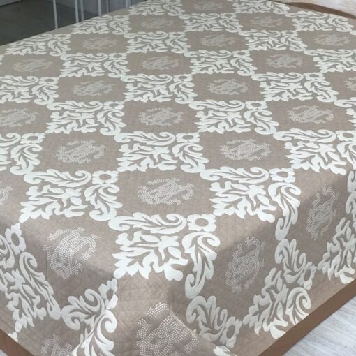 Покрывало Династия на бежевом, жаккард, двухстороннее фото 2