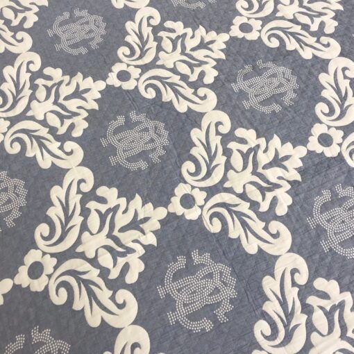 Покрывало Династия на сером, жаккард, двухстороннее фото 3