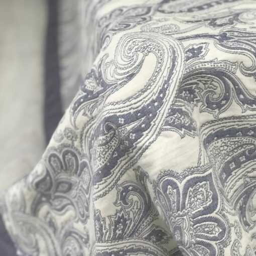 Покрывало Орнамент Пейсли графит, жаккард, двухстороннее фото 8