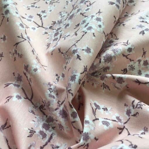 Тефлоновая ткань DUCK водоотталкивающая Сакура персик фото 3