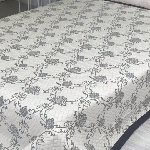 Покрывало Весенний Неаполь цвет графит, жаккард, двухстороннее фото 5