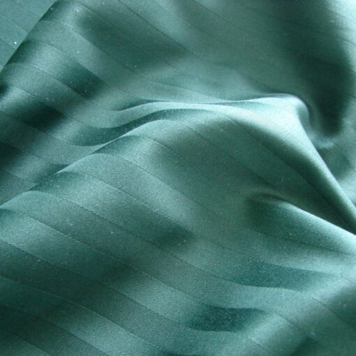 Постельное белье страйп сатин изумрудного цвета фото 4