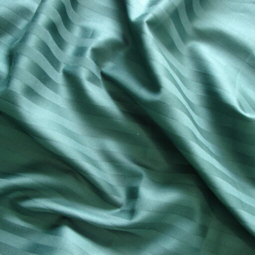 Постельное белье страйп сатин изумрудного цвета фото 3
