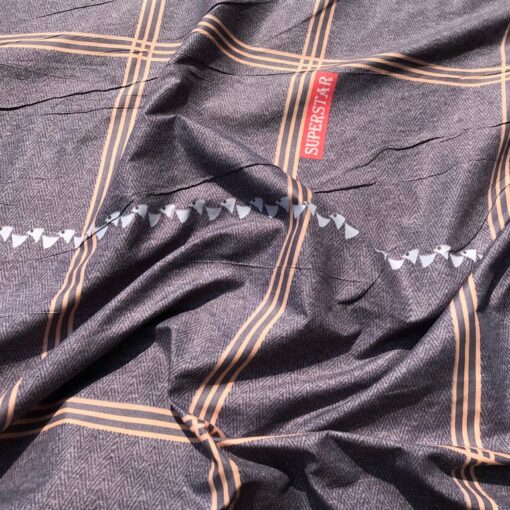 Микрофибра с квадратами Дипломат основа 235 см фото 3