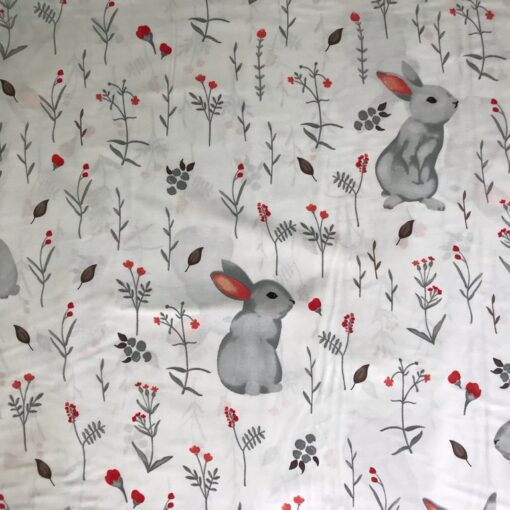 Ткань Ранфорс зайчик 240 см фото 2