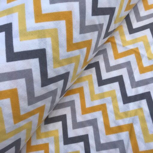 Фланель однотонна Зигзаг жовтий оптом