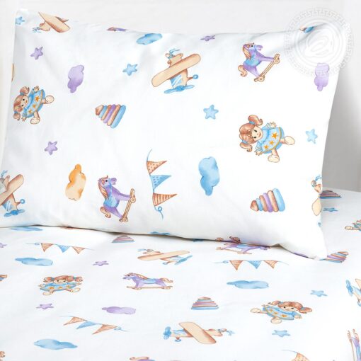 Ткань с игрушками Детство бязь 150 см фото 2