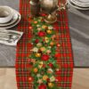 Дорожка скатёрка Рождество страйп жаккард 50 см фото