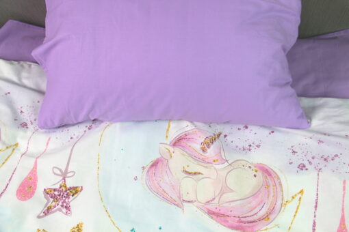 Постельное белье Единороги акварель кроватка 40х60 см фото