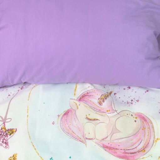 Постельное белье Единороги акварель кроватка 40х60 см фото